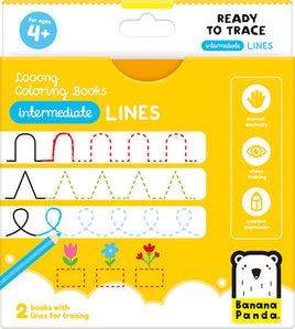 Looong Coloring Books Ready to Trace - Intermediate Lines