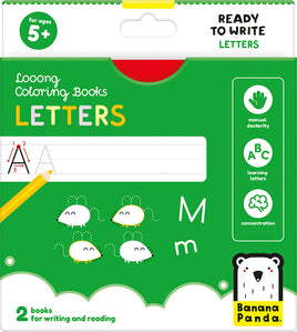 Looong Coloring Books - Ready to Write Letters