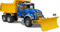 MACK Granite Dump Truck with Snow Plow Blade
