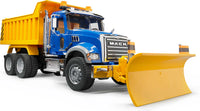 MACK Granite Dump Truck with Snow Plow Blade