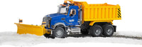 MACK Granite Dump Truck with Snow Plow Blade