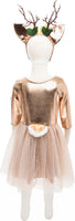 Woodland Deer Dress With Headpiece (Size 3-4)