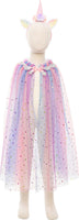 Rainbow Unicorn Cape & Headband, Multi