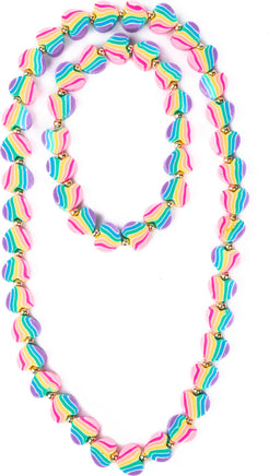 Heart of Many Colours Necklace & Bracelet Set