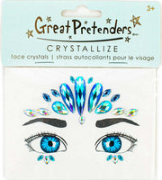 Ocean Mermaid Face Crystals