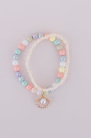 Boutique Pastel Shell Bracelet  Great Pretenders USA