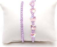 Boutique Shimmer Butterfly Bracelet Set (assorted)