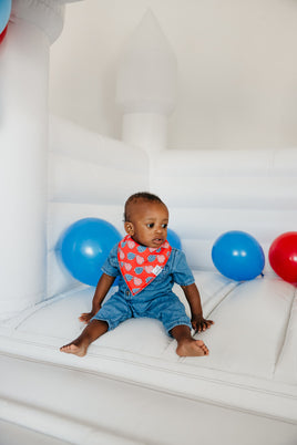 Spangled Bandana Bib Set