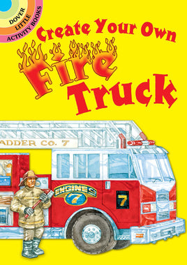 Create Your Own Fire Truck Sticker Activity Book