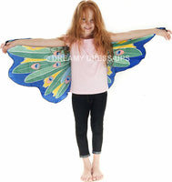 Blue Peacock Fantasy Wings