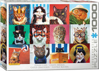 Funny Animals Puzzles - Funny Cats by Lucia Heffernan