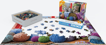 Knittin Kittens 500-Piece Puzzle (Small box)