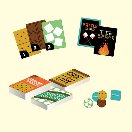 S'mores Wars: The Campfire Card Game of Snack Attacks (Competitive Card-Drafting Marshmallow Game for the Whole Family, Fast and Fun Food-Themed Card Game)