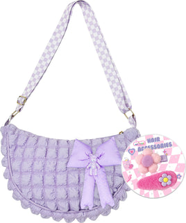 Bowtiful Puffer Crossbody Bag, Good Day