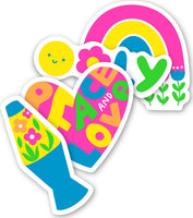 Stickiville Stickers: Peace & Love - Vinyl (4 Die-Cut)
(Vinyl)