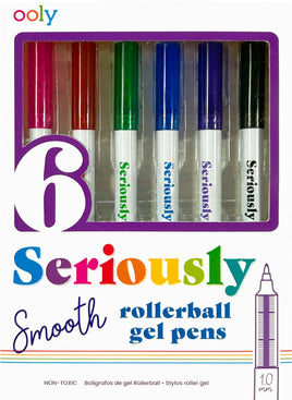 Seriously Smooth Rollerball Gel Pens - Set of 6