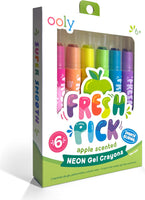Fresh Pick Apple Scented Gel Crayons - Set of 6