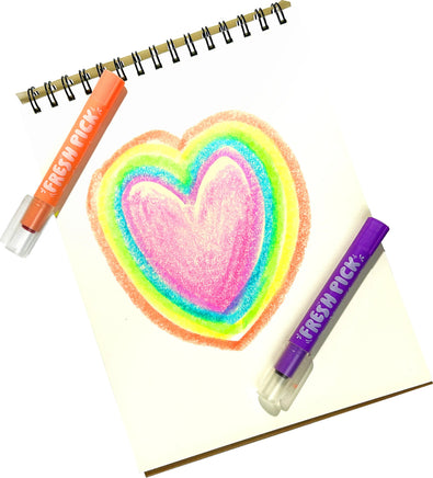 Fresh Pick Apple Scented Gel Crayons - Set of 6