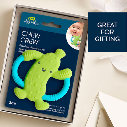 Chew Crew™ - Easy-hold Silicone Teether (Parker the Pickle)