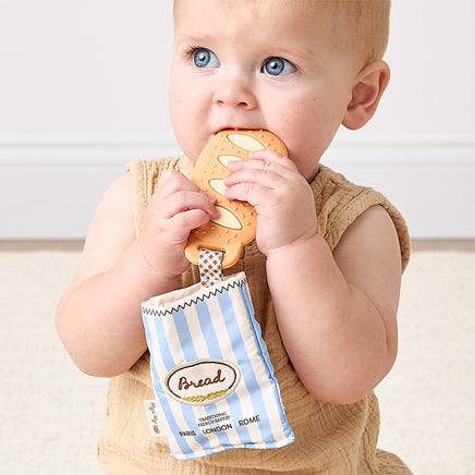 Teensy Crinkle™ - Silicone Sensory Teether (Baguette)