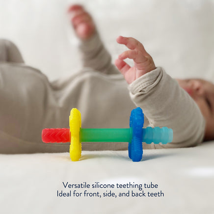 Teensy Tubes™ - Silicone Teething Chew Tube (Rainbow)