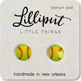 Softball Earrings