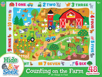 Hide & Seek - Counting on the Farm 48 Piece Puzzle