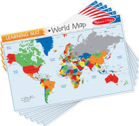 Countries of the World Write-a-Mat (Bundle of 6)