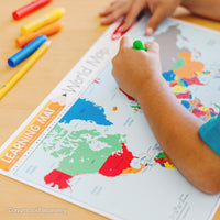Countries of the World Write-a-Mat (Bundle of 6)