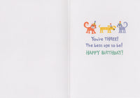 Age 3 Pattern Foil Card