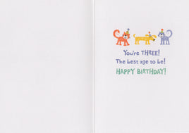 Age 3 Pattern Foil Card