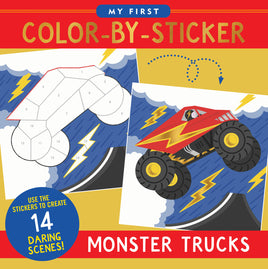 My First Color-by-Sticker Book - Monster Trucks
