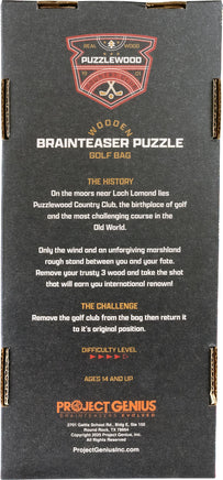 Heritage Wooden Golf Bag Puzzle