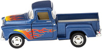 Diecast 55' Chevy Pickup w Flames (assorted colors)