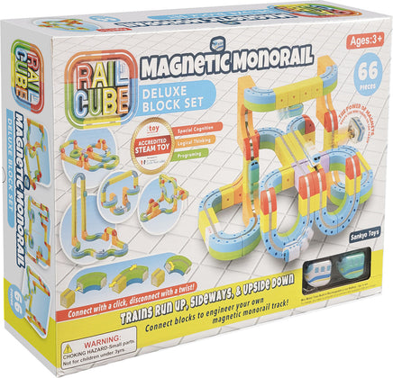 Rail Cube Magnetic Monorail Deluxe Block Set