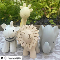 Giraffe - Natural Rubber Rattle