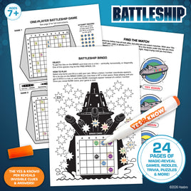 The Original Yes and Know Invisible Ink Trivia Game Books: Battleship