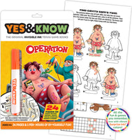 The Original Yes and Know Invisible Ink Trivia Game Books: Operation
