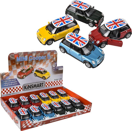 5" Diecast Pull Back Mini Cooper (assorted)